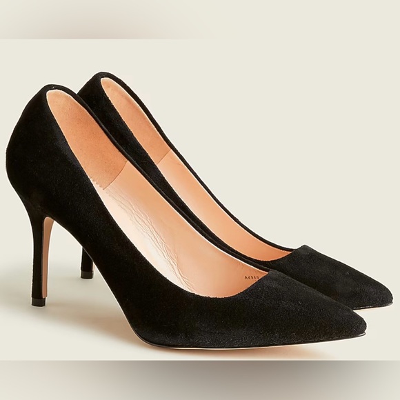 Shoes - J Crew Elsie Elegant Black Suede Women's Pumps